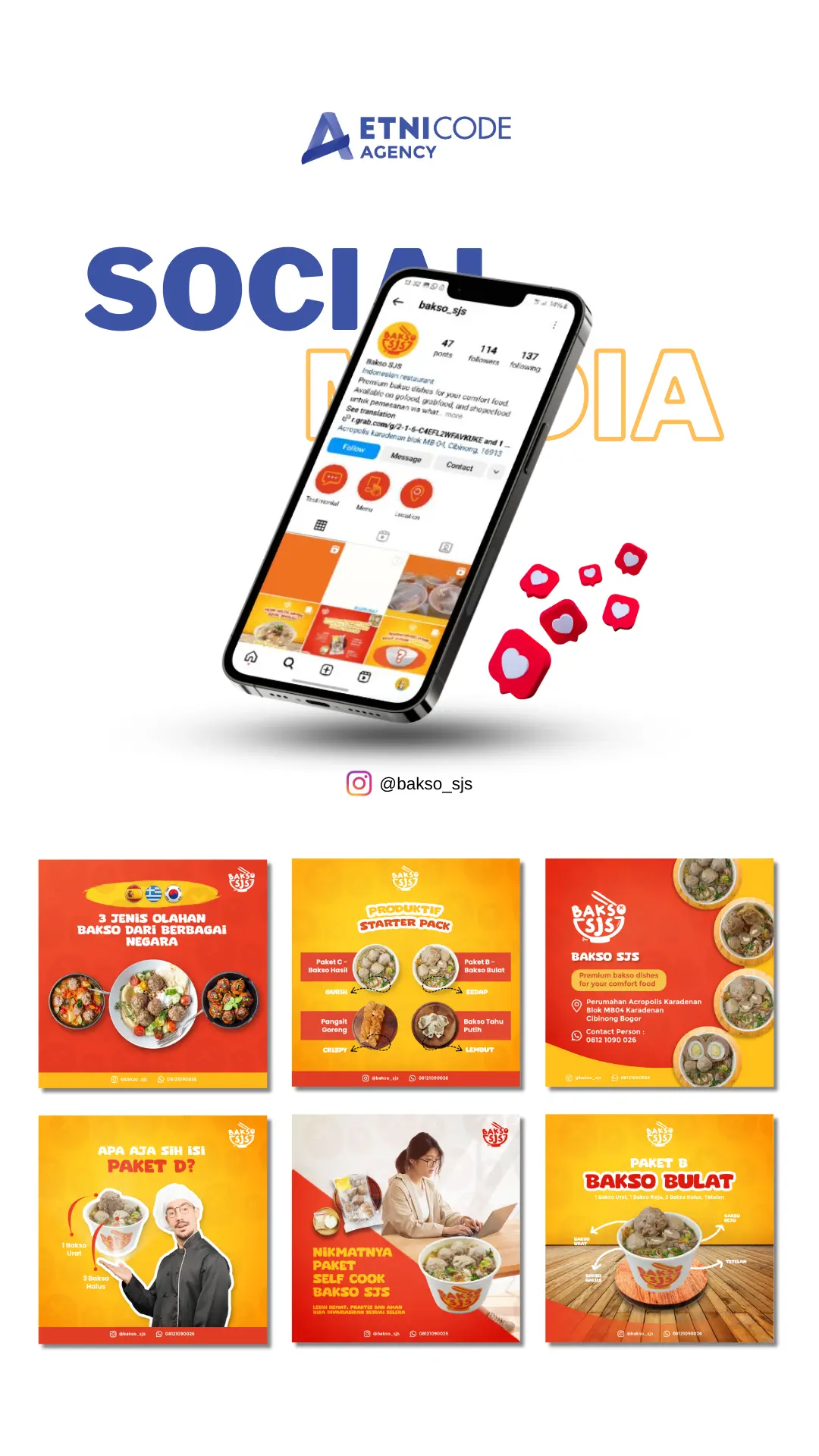 Etnicode Agency story portofolio - bakso sjs