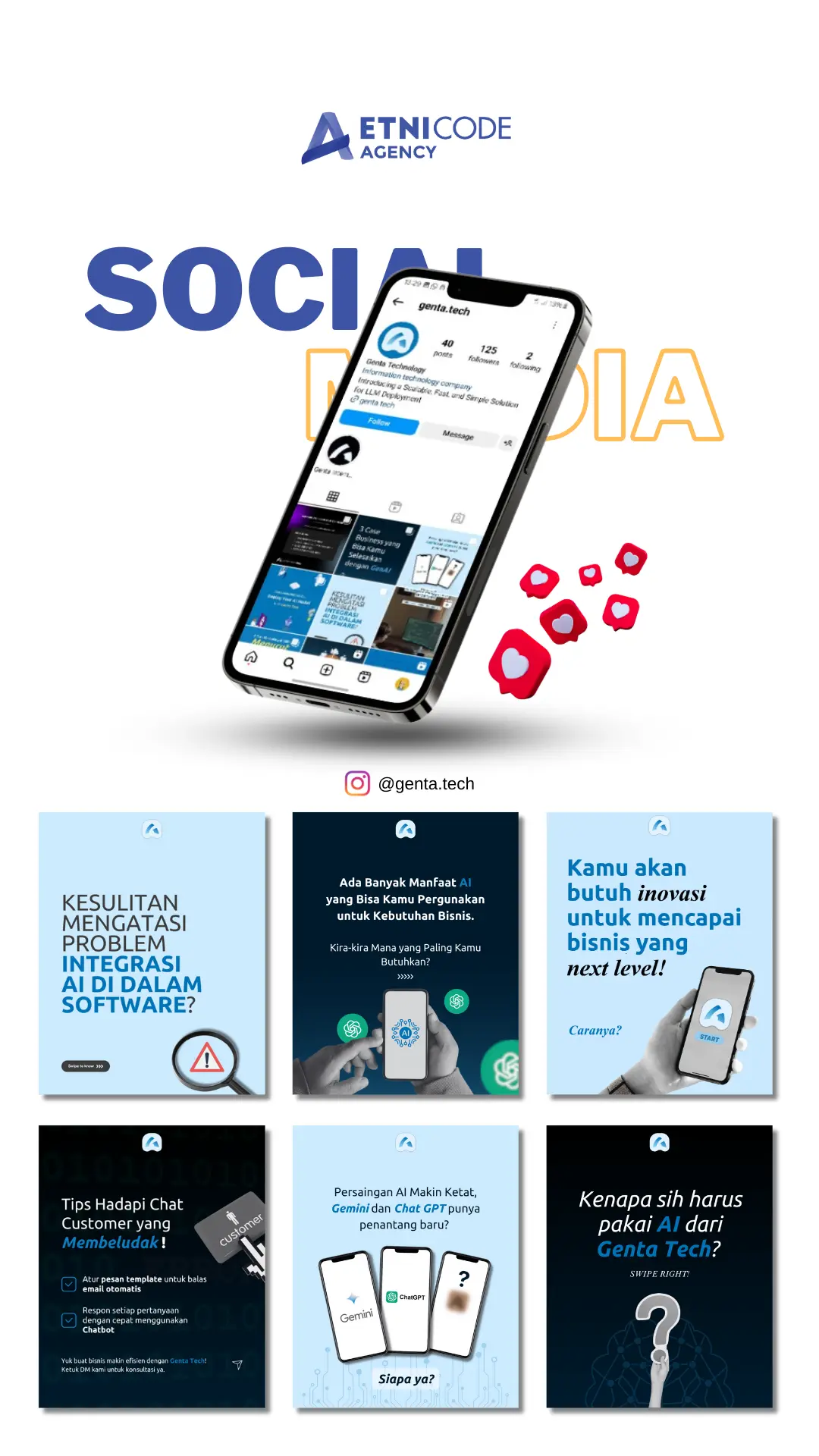 Etnicode Agency story portofolio - genta tech